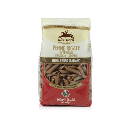 Penne 100% farro integrale bio 500 g Penne 100% farro integrale bio 500 g