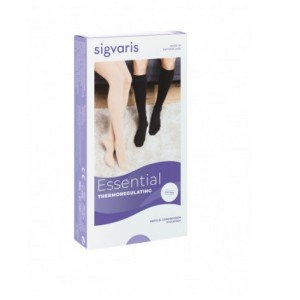 Sigvaris cotton ccl2 collant lungo punta aperta nature s