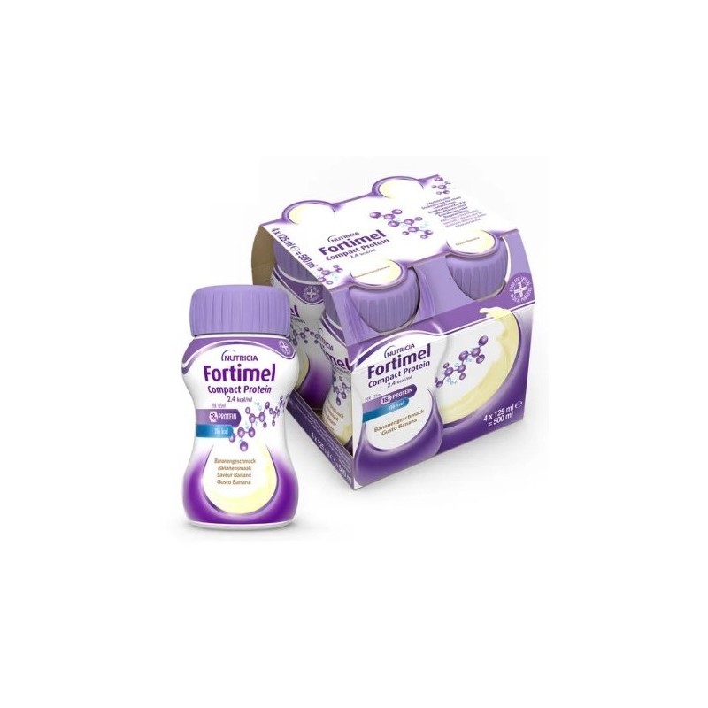 Fortimel compact protein banana 4 bottiglie 125 ml