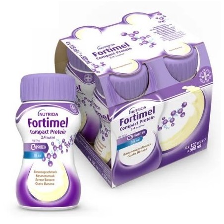 Fortimel compact protein banana 4 bottiglie 125 ml