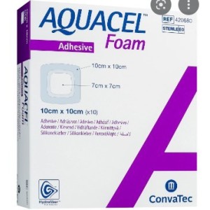 Aquacel foam medicazione hydrofiber sterile non adesiva in schiuma di poliuretano 20x20cm 5 pezzi