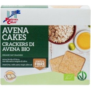 Fsc avenacakes crackers di avena bio vegan senza lievito dibirra con olio extravergine di oliva 250 g