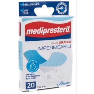 Cerotto grande medipresteril impermeabile 7x3cm 20 pezzi