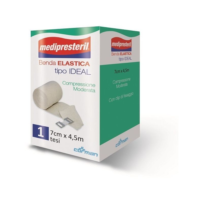 Benda elastica medipresteril ideal compressione moderata m4,5x5cm tesi
