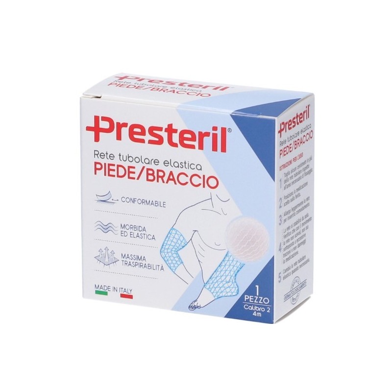 Rete tubolare elastica per piede e braccio medipresteril calibro 2 4m tesi