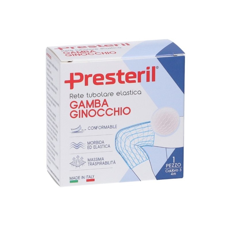 Rete tubolare elastica per gamba e ginocchio medipresteril calibro 3 4m tesi