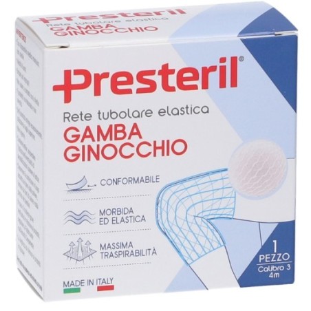 Rete tubolare elastica per gamba e ginocchio medipresteril calibro 3 4m tesi