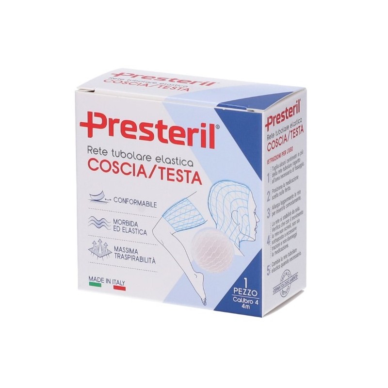 Rete tubolare elastica per testa e coscia medipresteril calibro 4 4m tesi