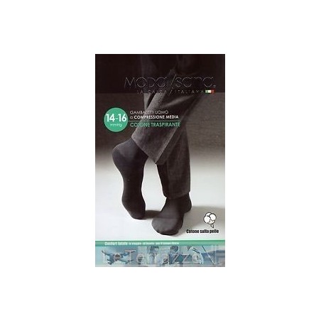 Modasana gambaletto 14/16 mmhg cotone blu taglia xxl 1 paio