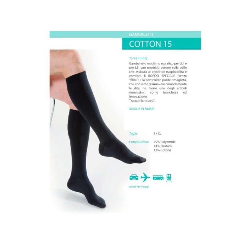 Kamila gambaletto uomo cotton 15 antracite small