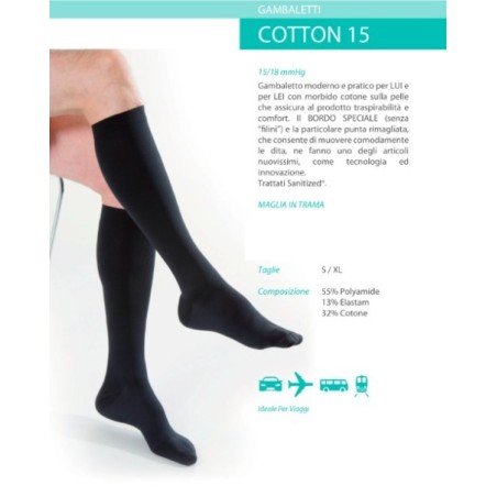 Kamila gambaletto uomo cotton 15 antracite small