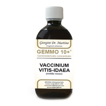Gemmo 10+ mirtillo rosso liquido analcolico 500 ml Gemmo 10+ mirtillo rosso liquido analcolico 500 ml