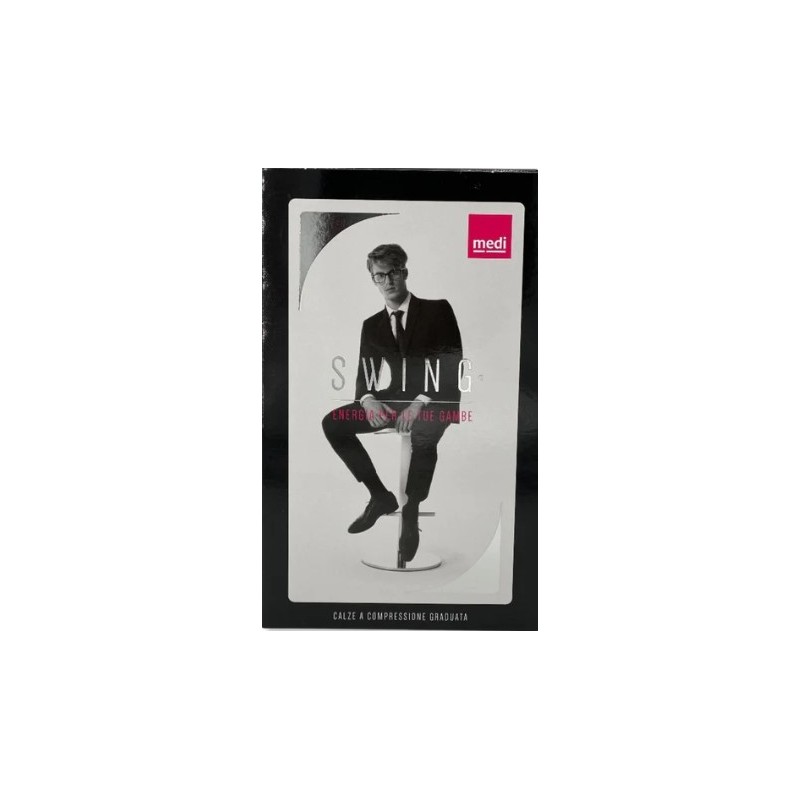 Gambaletto swing microfibra uomo 15 mmhg marine 3