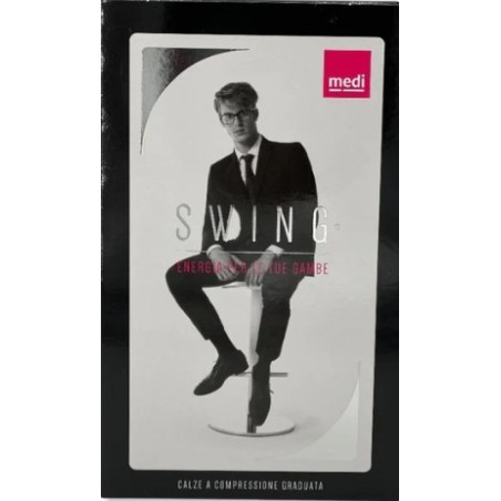 Gambaletto swing microfibra uomo 15 mmhg marine 3