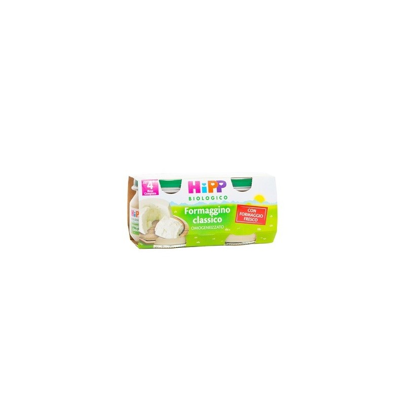 Hipp bio omogeneizzato formaggino classico 2x80 g