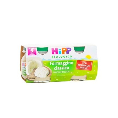 Hipp bio omogeneizzato formaggino classico 2x80 g