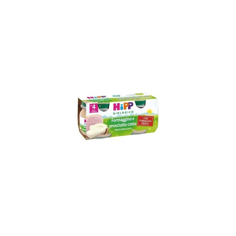Hipp bio omogeneizzato formaggino prosciutto 2x80 g