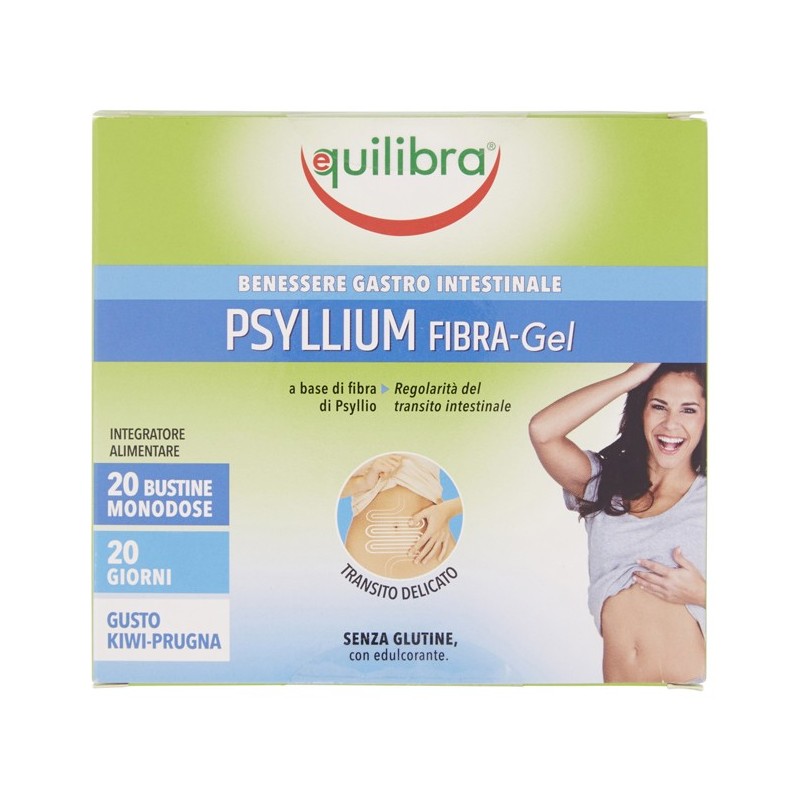 Psyllium fibra gel gusto kiwi prugna 20 bustine monodose