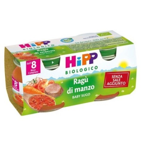 Hipp bio hipp bio omogeneizzato sugo ragu' di manzo 2x80 g
