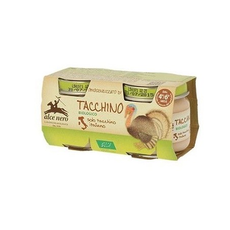 Omogeneizzato di tacchino baby food bio 2 x 80 g
