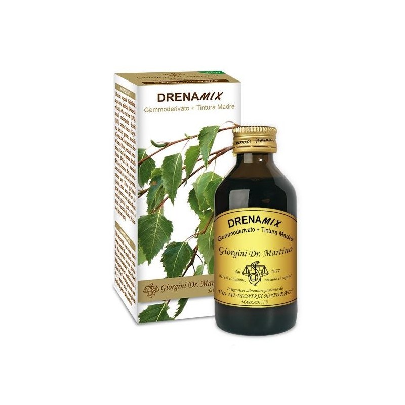 Drenamix gemmoderivato + tintura madre senza alcool 100 ml Drenamix gemmoderivato + tintura madre senza alcool 100 ml