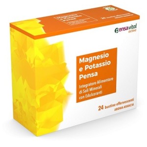 Magnesio e potassio arancia pensa 24 bustine effervescenti