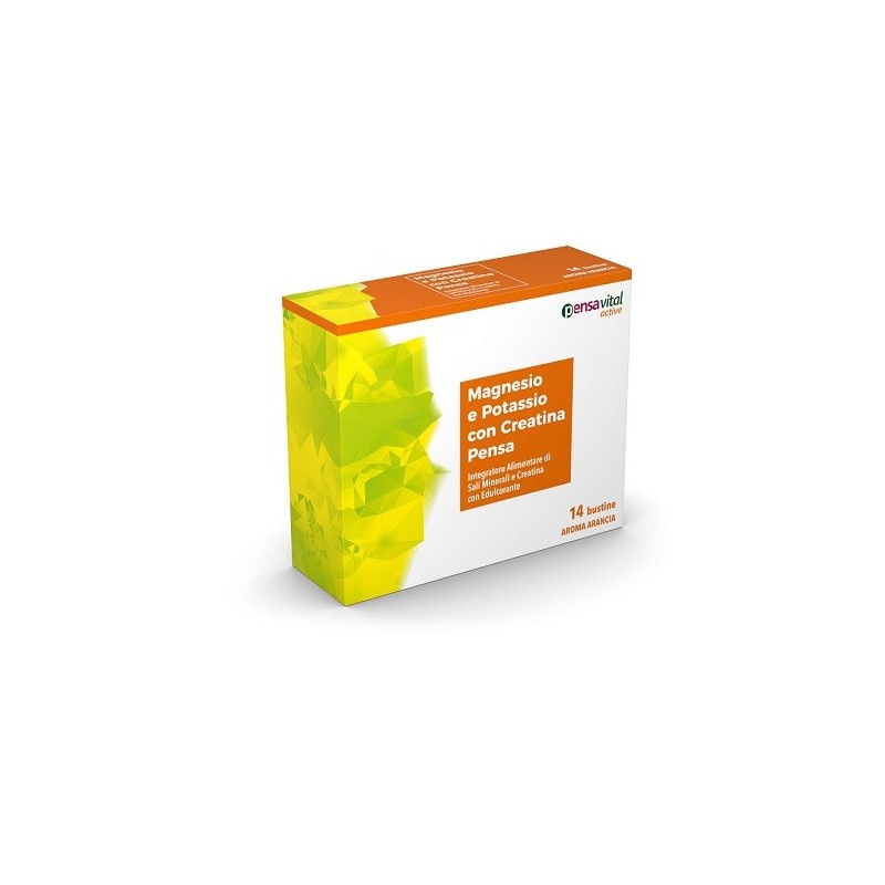 Magnesio e potassio con creatina arancia pensa 14 bustine