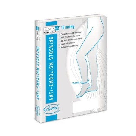 Gloriamed thrombosis 18 punta chiusa con foro d'ispezione tutta coscia autoreggente regular misura xl 1 paio