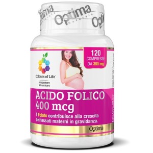 Colours of life acido folico 400 mcg 120 compresse 350 mg