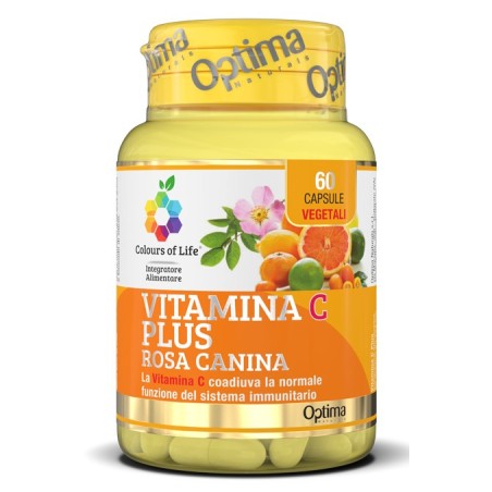 Colours of life vitamina c plus rosa canina 60 capsule vegetali 724 mg