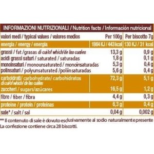 Biscotti saraceno miele senza lievito 200 g