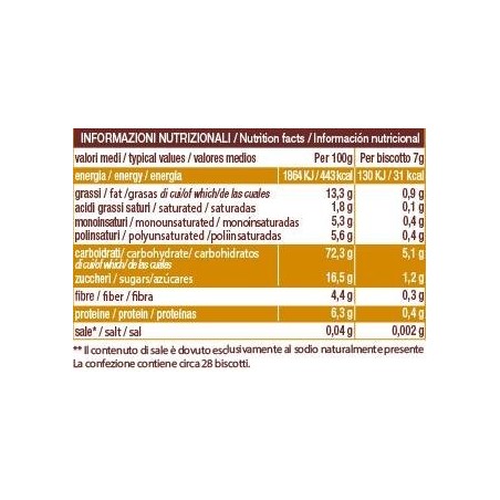 Biscotti saraceno miele senza lievito 200 g