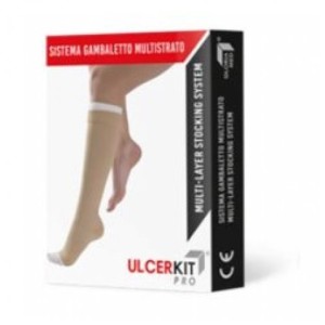 Ulcerkit pro 35 cotton 35/40 mmhg kit gambaletto lungo misura xl 1 pezzo