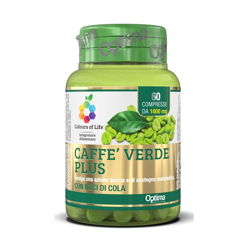 Colours of life caffe' verde plus 60 compresse 1000mg