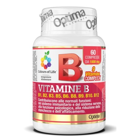 Colours of life vitamine b complex 60 compresse 1000 mg