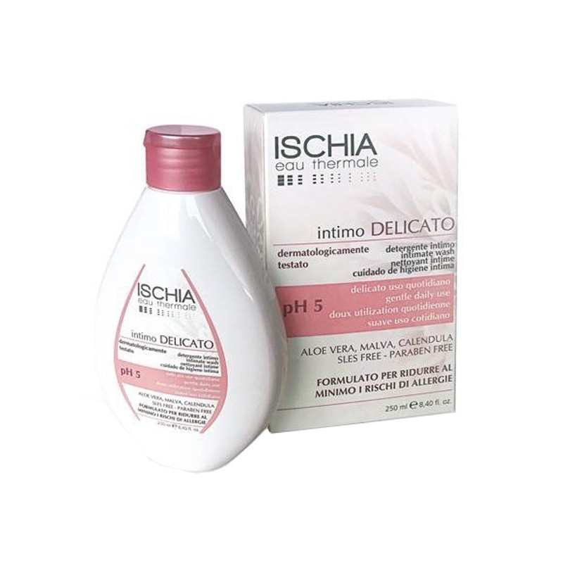 Ischia eau thermale detergento intimo delicato ph 5 250 ml Ischia eau thermale detergento intimo delicato ph 5 250 ml