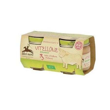 Omogeneizzato di vitellone baby food bio 2 x 80 g