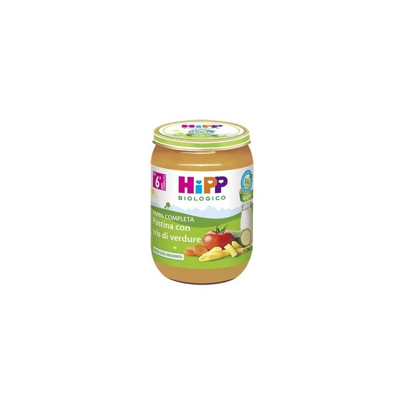 Hipp bio hipp bio pappa pronta past tris di verdure 190 g