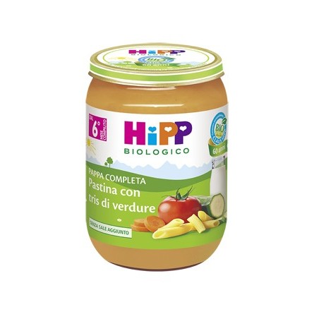 Hipp bio hipp bio pappa pronta past tris di verdure 190 g