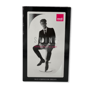 Gambaletto uomo cotton med 18 mm hg black 5