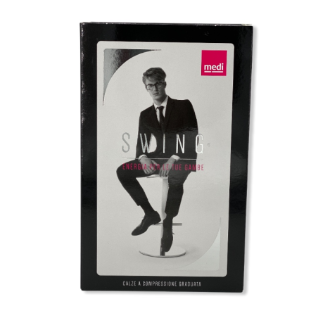 Gambaletto uomo cotton med 18 mm hg black 5