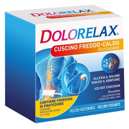 Dolorelax ice hot cuscino riutilizzabile con velcro fissante11x26 cm