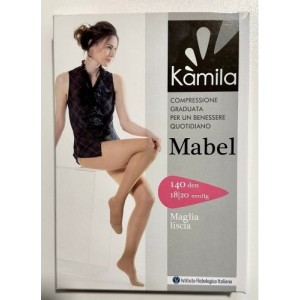 Kamila collant mabel 140 denari maglia liscia visone 3