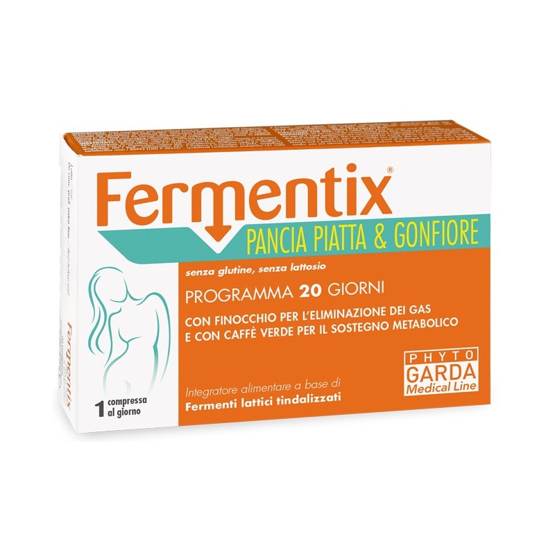 Fermentix pancia piatta e gonfiore 20 compresse