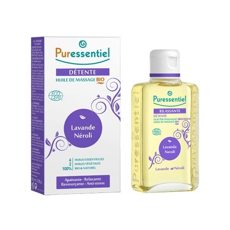Puressentiel olio massaggio bio rilassante