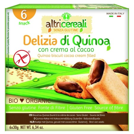 Altricereali delizia quinoa con crema di cacao bio 180 g