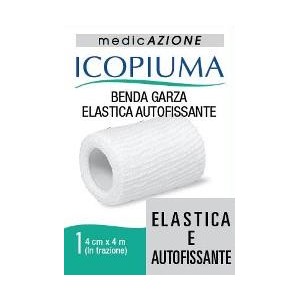 Benda garza elastica icopiuma autofissante cm 4 x 4 mt