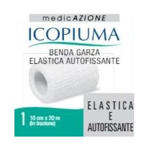 Benda garza elastica icopiuma autofissante cm 10 x 20 mt