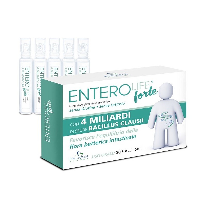 Enterolife forte 4 miliardi 20 fiale da 5 ml