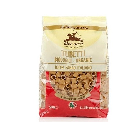 Tubetti 100% sfarinato di farro bio 500 g Tubetti 100% sfarinato di farro bio 500 g